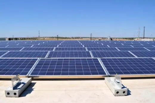 A completed commercial solar installation by Advanced Solar, photo 8