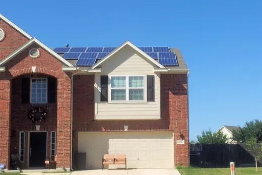 A completed residential solar installation by Advanced Solar, photo 2