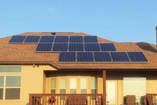 A completed residential solar installation by Advanced Solar, photo 3