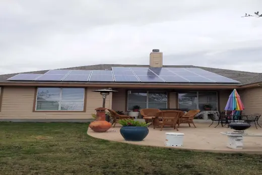 A completed residential solar installation by Advanced Solar, photo 37