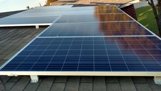 A completed residential solar installation by Advanced Solar, photo 46